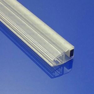 Exa-Lent Universal DS182004 - M04111200 helder doucheprofiel magneet recht (set van 2 stuks) 200cm 4mm