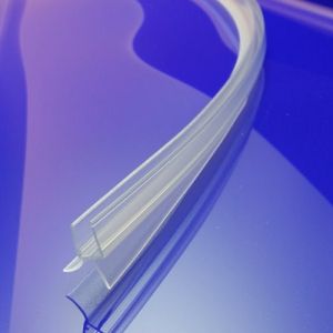 Exa-Lent Universal monsterstukje doucherubber type DS42 - 2cm lengte en geschikt voor glasdikte 8mm - 2 flapjes