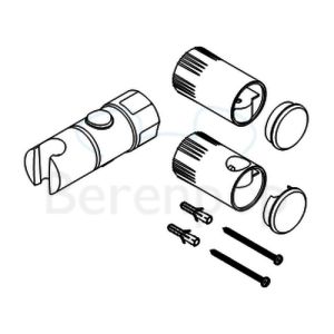 Damixa Plus 2390200 glijstuk + reparatieset voor glijstang chroom