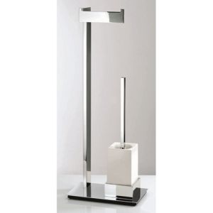 Decor Walther Brick 0591300 BK SBK toiletborstelhouder/ toiletrolhouder standaard chroom