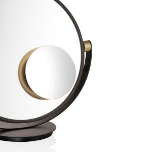 Decor Walther 0123082 Vanity opzetspiegel voor Vanity tafelspiegel vergroting 5x mat goud