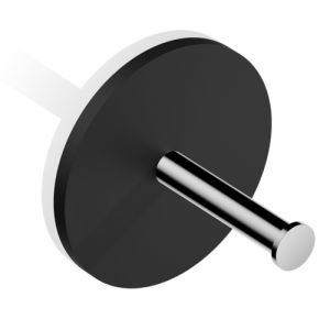 Decor Walther 0974464 Stone TPH1 toiletrolhouder mat zwart/ chroom