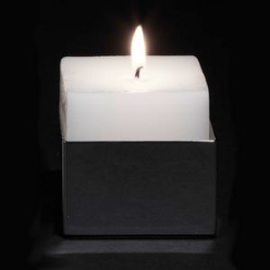 Decor Walther Brick 0592100 BK KNH kaarshouder zonder kaars chroom
