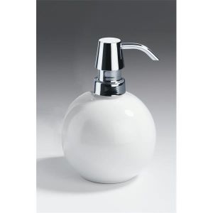 Decor Walther Porcelain 0804900 DW 6350 zeepdispenser staand porselein wit/ chroom (OUTLET)