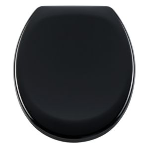 Diaqua Barbana 31166680 toiletzitting met deksel zwart