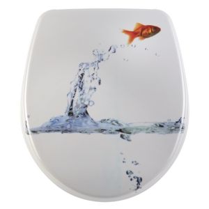 Diaqua Nice 31171229 toiletzitting met deksel motief Jumping Fish