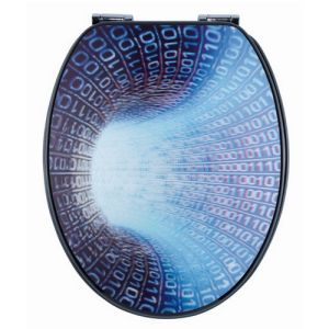 Diaqua Paris 3D 31171011 toiletzitting met deksel 3D motief Web