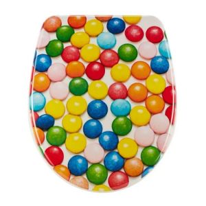 Diaqua Nice 31171250 toiletzitting met deksel motief Colorful