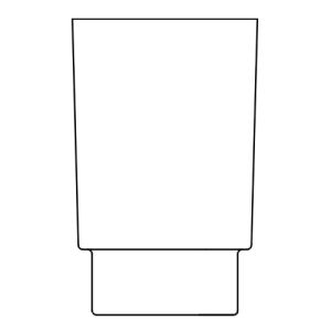 Emco Fino 841500090 borstelglas gesatineerd
