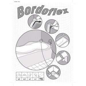 Exa-Lent XX Bordoflex acryl voegstrip t.b.v. badkuip en douchebak