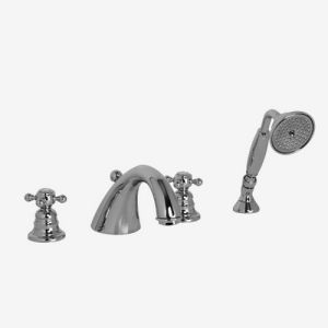 Fima Carlo Frattini Elizabeth F5094OR badrandkraan 4-gats met inzinkbaar garnituur goud