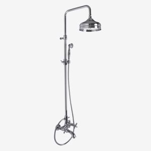 Fima Carlo Frattini Olivia F50042BR badkraan opbouw 2-greeps met doucheset brons