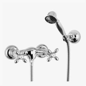 Fima Carlo Frattini Olivia F5005CR opbouw douchekraan 2-greeps met garnituur chroom