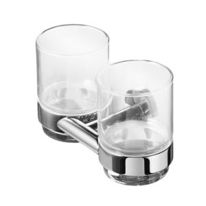 Geesa Nemox 652202 dubbele glashouder chroom