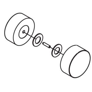 HSK Atelier Pur E77140-12 knopgreep groot compleet tbv schuifdeur, chroom *niet meer leverbaar*