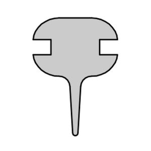 HSK E100076-2 horizontaal afdichtingsprofiel 160cm, grijs