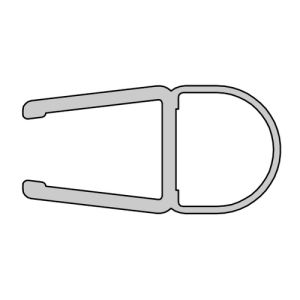 HSK E100078-8-4 verticaal o-afdichtingsprofiel 200cm, 8mm