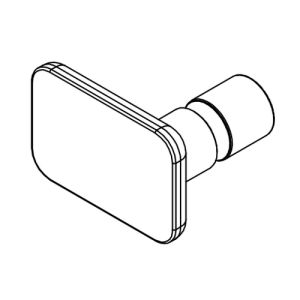HSK E100140-20-41 knopgreep Softcube chroom
