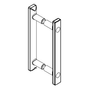 HSK E100140-39-68 greep klein mat zwart