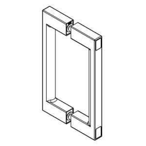 HSK E100140-59-68 beugelgreep hoekig mat zwart