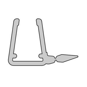 HSK E57065 verticaal afdichtingsprofiel 200cm, 6 en 8mm