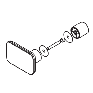 HSK Premium Softcube E79140-20 knopgreep softcube, chroom *niet meer leverbaar*