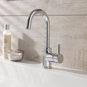 HSK Shower & Co! 1100102 wastafelkraan rond chroom