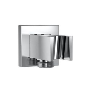 HSK Shower & Co! 1140132 haakse aansluiting rechthoekig met geïntegreerde wandhouder chroom