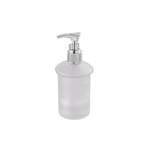 Haceka Aspen 1123166 losse zeepdispenser chroom/ gesatineerd glas