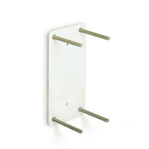 Handicare (Linido) LI0126501402 contraplaat t.b.v. opklapbare toiletbeugels RVS gecoat wit (per stuk)