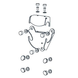 Handicare (Linido) LI2803000011 montageset t.b.v. douchezitting LI2202.200/LI2203.200 antraciet