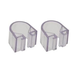 Hansgrohe Casetta 96192000 zeepschaalklemmen ø25mm transparant (set van 2 stuks)