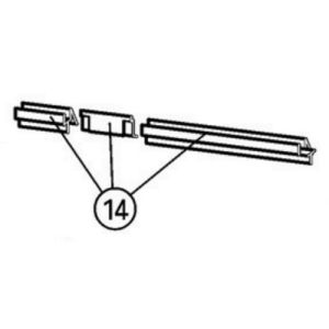 Huppe 1002, 054247 afvoerprofiel links *niet meer leverbaar*