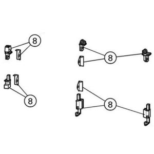 Huppe 1002, 068752 set wieltjes en geleiders *niet meer leverbaar*