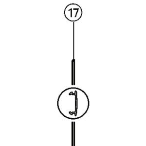 Huppe Alpha 2, 059904 verticale afdeklijst