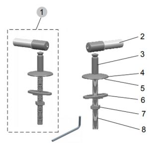 Ideal Standard Softmood J4765BJ set van 2 scharnieren chroom