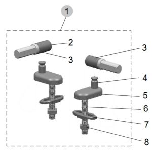 Ideal Standard Softmood TV109AA set van 2 scharnieren chroom (vanaf 01/09/2012)