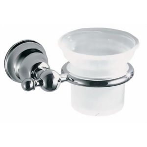 Inda Raffaella A32100CR21 bekerhouder gesatineerd glas/ chroom