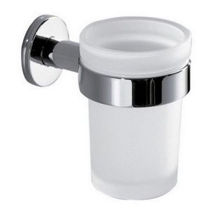 Inda Touch A46100CR21 bekerhouder gesatineerd glas/ chroom