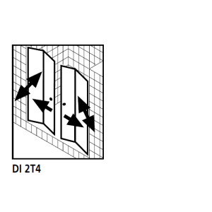 Kermi 2534109 set spatwaterdichtingen 4 x 98,5cm - 6mm