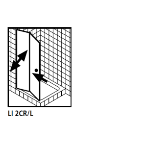 Kermi 2534987 set spatwaterdichtingen 2 x 98,5cm - 5mm
