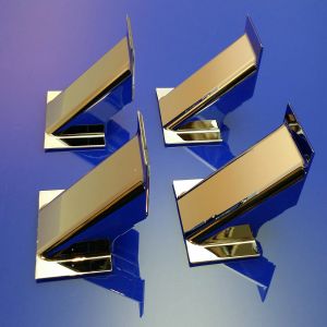 Koralle Facette S8KOR00E220L42079 ( 2537358 ) set afdekkappen (4 stuks) voor scharnieren chroom