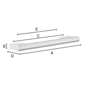Smedbo Air AK325 badgreep 30cm chroom
