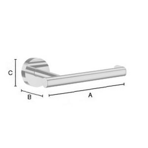 Smedbo Home HS3411 toiletrolhouder mat chroom