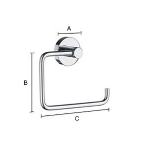 Smedbo Home HS341 toiletrolhouder mat chroom