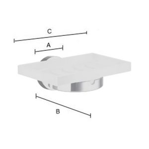 Smedbo Home HB342P zeepschaalhouder zwart