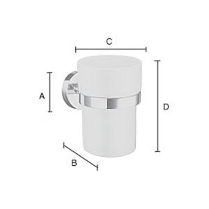 Smedbo Home HK343P bekerhouder chroom