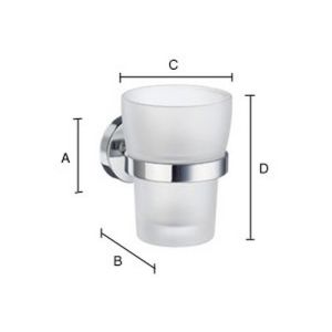 Smedbo Home HK343 bekerhouder chroom