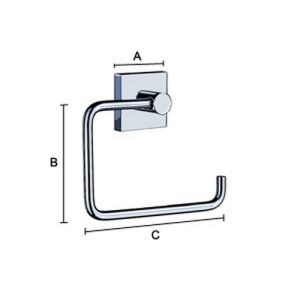 Smedbo House RX341 toiletrolhouder wit