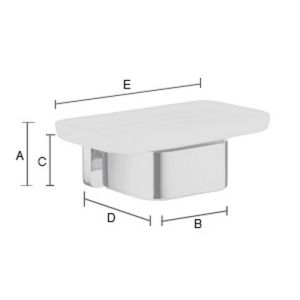 Smedbo Ice OK442P zeepschaalhouder chroom